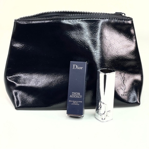 Brand New Yves Saint Lauren Pouch plus Dior Addict Refillable Lipstick Case - Picture 1 of 10